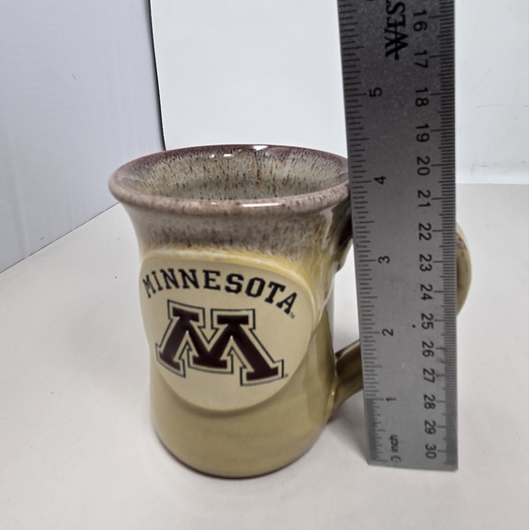 Deneen Pottery Minnesota Mug 3D Big "M" University Logo Minnesota Coffee Cup - Picture 8 of 10